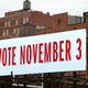 A billboard erected by the Baltimore County Black Republicans for Maryland.